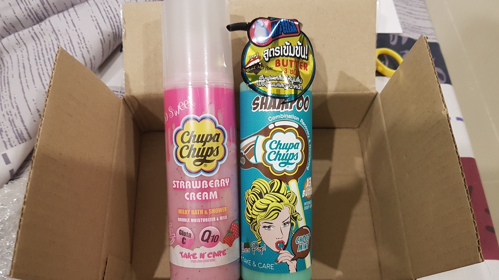 Choco pop Choco mint shampoo + Strawberry Cream Milky Bath รีวิว