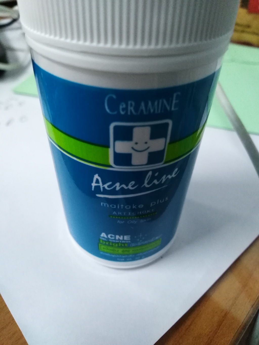 Ceramine Acne Line Maitake Plus Artichoke Acne Powder  รีวิว