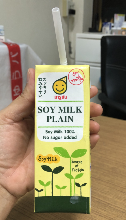 MARUSAN Soy Milk Plain นมถั่วเหลือง 100% ไม่ใส่น้ำตาล 250ml
