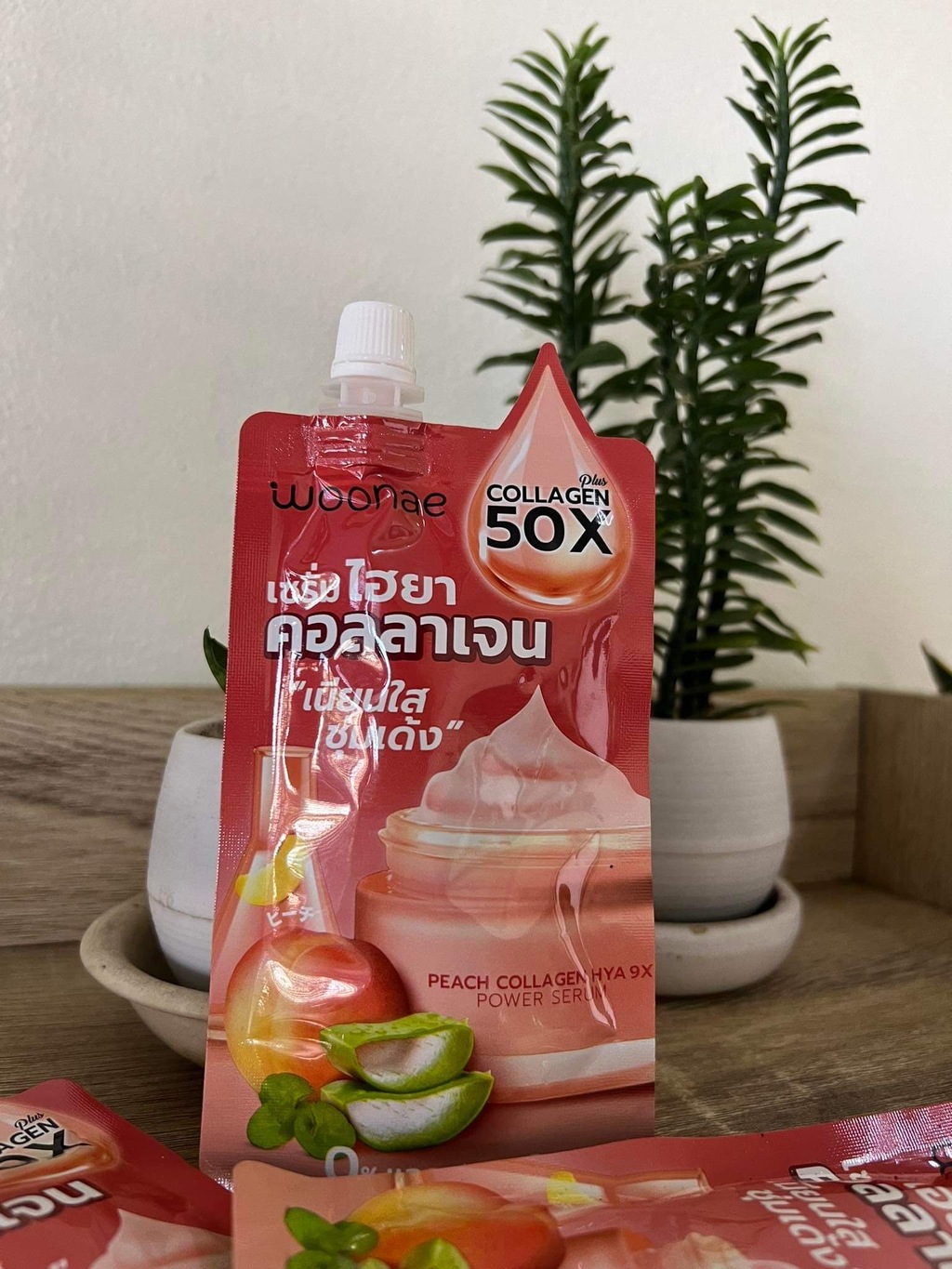Woonae Peach Collagen Hya 9X Power Serum 50 g รีวิว