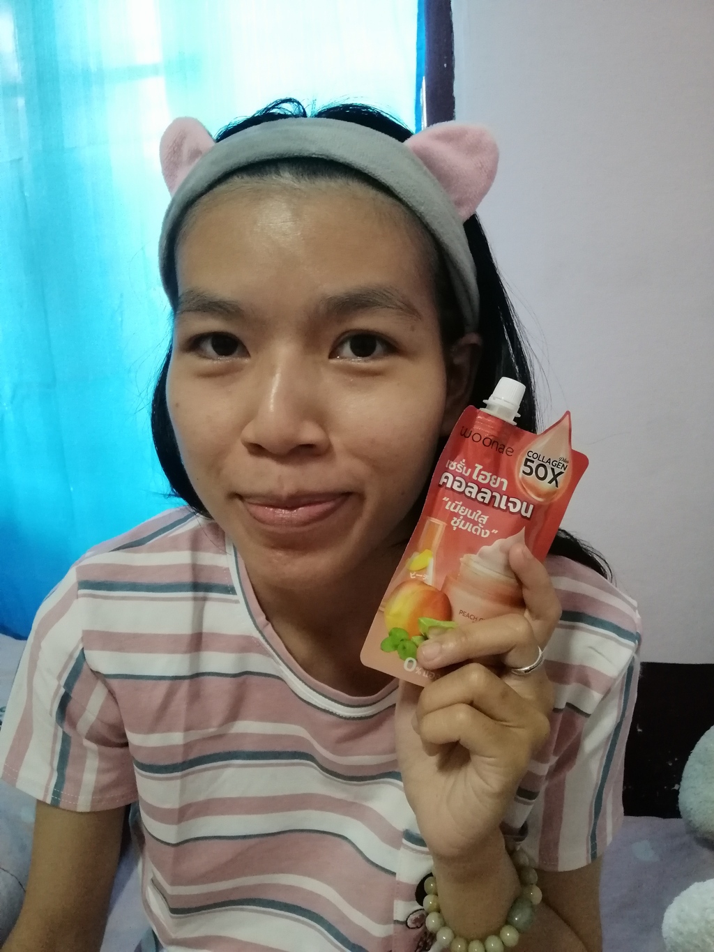 Woonae Peach Collagen Hya 9X Power Serum 50 g รีวิว