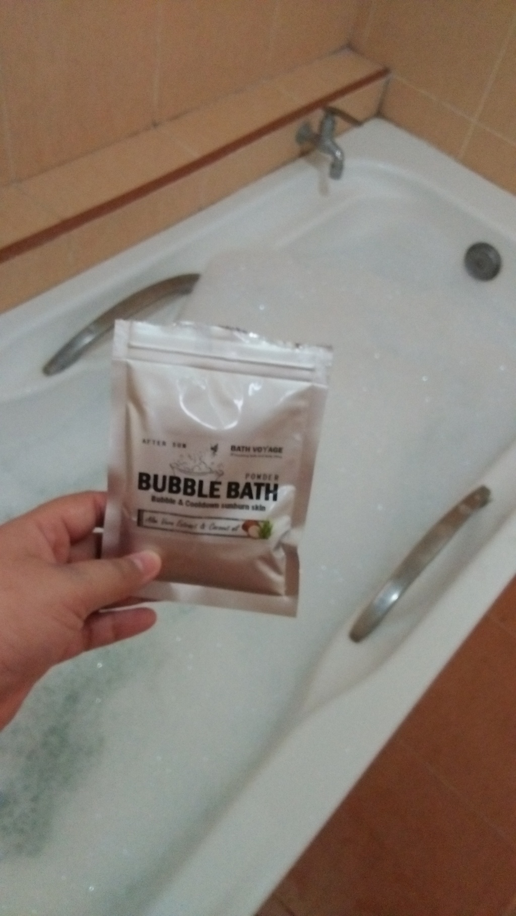 Bath Voyage Peach Bubble Bath Powder ผงทำฟองในอ่างอาบน้ำ รีวิว