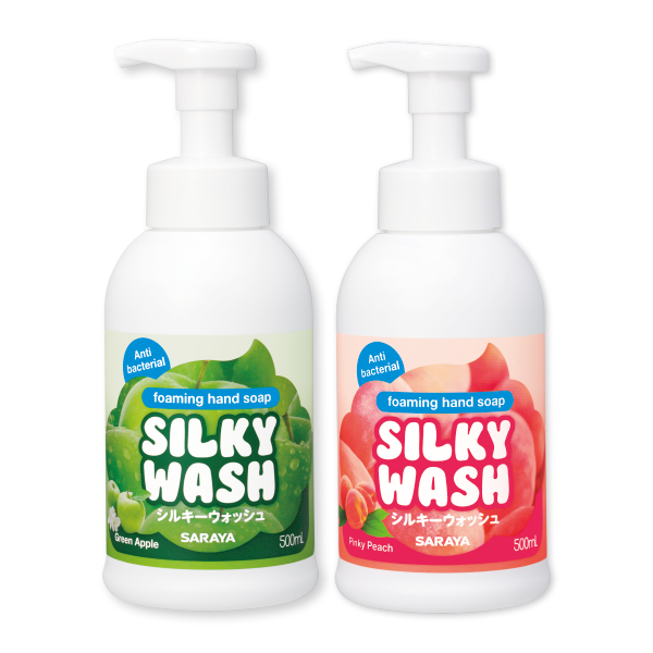 SILKY WASH [APPLE / PEACH] 2 bottles set