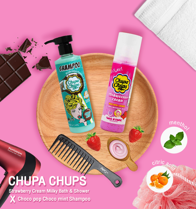 Chupa Chups So Sweet Milky Bath and Shower รีวิว, Chupa Chups Choco pop Choco mint Shampoo รีวิว