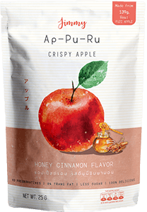 Jimmy Ap-Pu-Ru แอปเปิ้ลกรอบ  ขนมเพื่อสุขภาพ รีวิว สินค้าใหม่